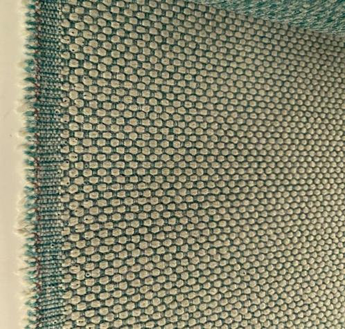 Maharam Merit 021 zachtgeel op groen; restant meubelstof, Hobby en Vrije tijd, Stoffen en Lappen, Nieuw, Overige materialen, 120 cm of meer