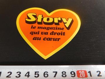 stickers STORY le magazine qui va droit au coeur beschikbaar voor biedingen