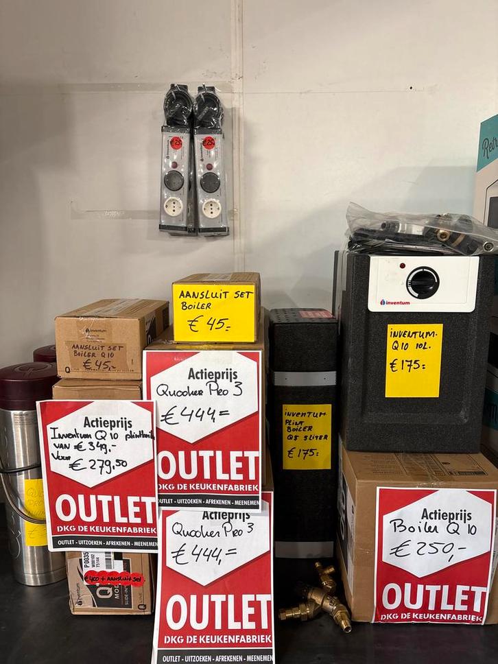 Diverse Boilers in de Outlet van Bruynzeel keukens, Huis en Inrichting, Keuken | Keukenbenodigdheden, Nieuw, Ophalen