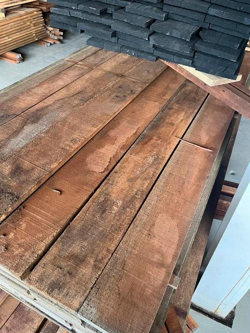 Beschoeiingsplanken hardhout 20x100/150/200, Tuin en Terras, Palen, Balken en Planken, Planken, Minder dan 180 cm, Hardhout, Ophalen of Verzenden