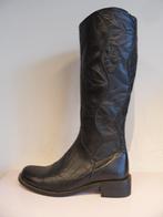 Zwarte lange leren laarzen maat 42, Kleding | Dames, Schoenen, Hoge laarzen, Zwart, Nieuw, Ophalen of Verzenden