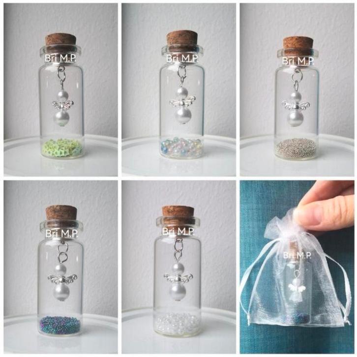 Engeltje in glazen flesje incl. cadeauzakje, kerstmis, Hobby en Vrije tijd, Overige Hobby en Vrije tijd, Nieuw, Ophalen of Verzenden