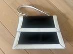 Handtas Lookx zwart witte tas lakleer, Ophalen of Verzenden, Zo goed als nieuw, Zwart, Handtas