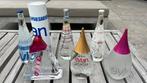 Waterflessen Evian 6 stuks, Huis en Inrichting, Glas of Glazen, Ophalen of Verzenden, Overige stijlen, Glas