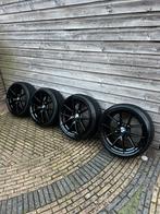 Bmw M3 velgen zwart breedset 19 inch 8,5j & 9,5j met banden, Auto-onderdelen, 19 inch, Velg(en), Ophalen of Verzenden, 235 mm
