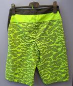 Nike bermuda sport broek neon groen + zwart 158-164 nr 42693, Broek, Verzenden, ., Zo goed als nieuw