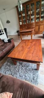 Teak houten Eettafel en Salon tafel., Huis en Inrichting, Tafels | Salontafels, Gebruikt, Ophalen of Verzenden