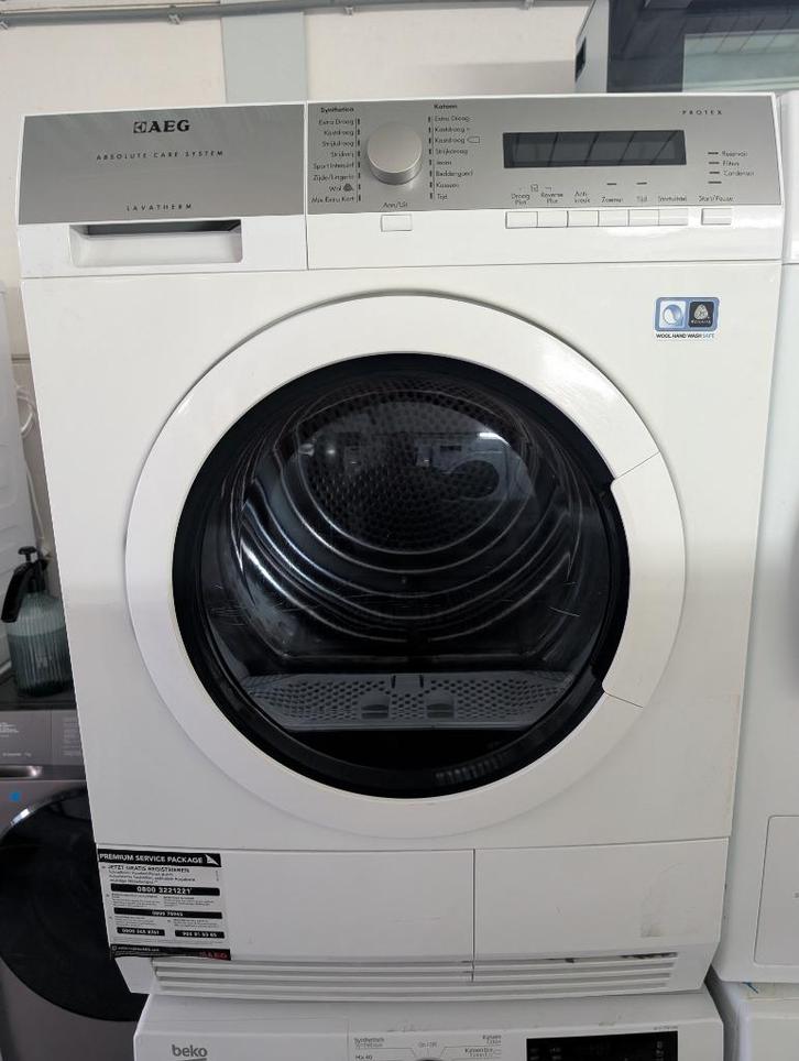Nette AEG T76785NIH - Warmtepompdroger - A++ 8KG, Witgoed en Apparatuur, Wasdrogers, Refurbished, Condens, Voorlader, 8 tot 10 kg