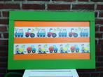 Tractor trein auto vrachtwagen - wanddecoratie / schilderij, Kinderen en Baby's, Kinderkamer | Inrichting en Decoratie, Ophalen of Verzenden