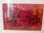 Overasseltse rotstekening - Topé, Antiek en Kunst, Kunst | Schilderijen | Abstract, Ophalen of Verzenden