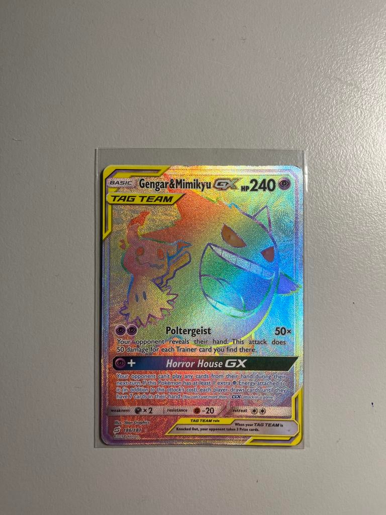 Gengar&mimikyu tag team rainbow rare, Ophalen