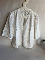 Mexx blouse met brodderie maat L wit korte wijde mouw, Ophalen of Verzenden, Zo goed als nieuw, Maat 38/40 (M), Wit