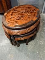 Houtsnijwerk hocker Chinees, Antiek en Kunst, Ophalen