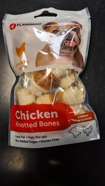 Hondensnack kipbotjes 8 zakjes a 85 gram van €42,32 nu €20,- beschikbaar voor biedingen