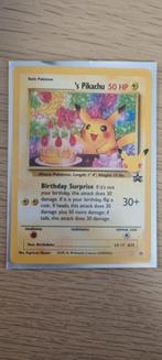 Pikachu birthday, Hobby en Vrije tijd, Verzamelkaartspellen | Pokémon, Ophalen of Verzenden, Zo goed als nieuw, Losse kaart