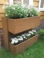 Plantenbak cortenstaal, unieke modellen, set van 2 stuks, Ophalen, Overige materialen, Tuin, Zo goed als nieuw