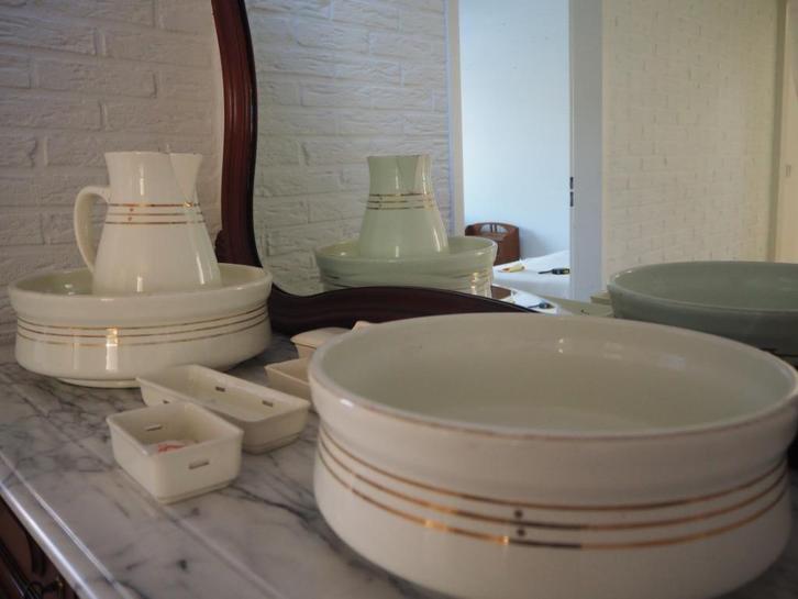 Lampet set - stel - Poppelsdorf, Antiek en Kunst, Antiek | Keramiek en Aardewerk, Ophalen