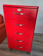 Malibu kast met 5 lades - Rood, Huis en Inrichting, Kasten | Ladekasten, 5 laden of meer, Ophalen of Verzenden, Zo goed als nieuw
