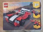 60% Korting op Lego Creator 31100 Sportwagen 3 in 1, Ophalen of Verzenden, Nieuw, Complete set, Lego