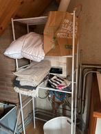 Gebruikte metalen stellingkast/ kast voor wasmachine, Ophalen of Verzenden, Gebruikt