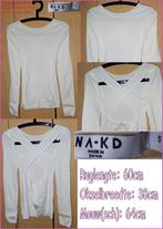 NA-KD supermooie écru truitje maat S nieuw, NA-KD, Beige, Nieuw, Ophalen of Verzenden