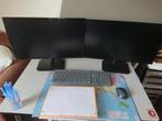 Desktop + monitors + tafel en stoel + keyboard en draadloze, Met videokaart, 1 TB, Acer, Intel Core i5