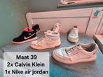 2x Calvin klein en 1 x Nike air jordan maat 39, Kleding | Dames, Schoenen, Zwart, Ophalen of Verzenden, Calvin Klein, Sneakers of Gympen