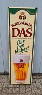 reclamebord Hougaerdse Das 1.40 cm bij 40 cm Emaille, Verzamelen, Merken en Reclamevoorwerpen, Ophalen, Gebruikt, Reclamebord
