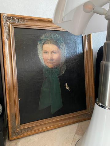 Olieverf Portret Dekeyser 1868 - Klassiek Schilderij België  beschikbaar voor biedingen
