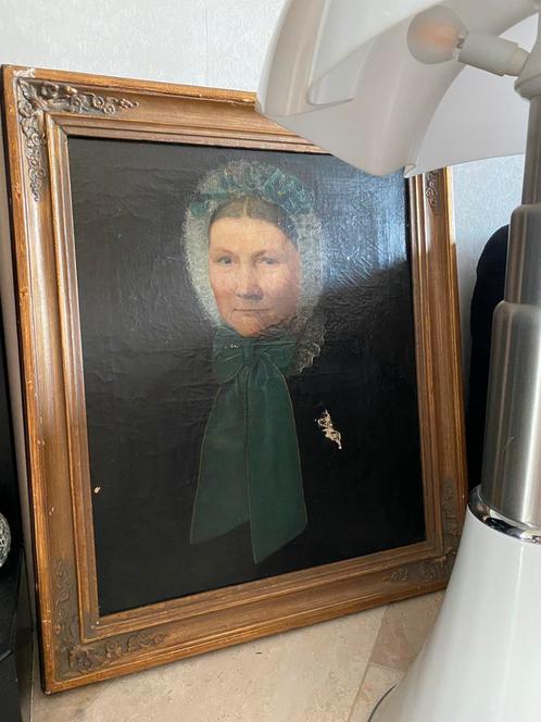 Olieverf Portret Dekeyser 1868 - Klassiek Schilderij België, Antiek en Kunst, Kunst | Schilderijen | Klassiek, Verzenden