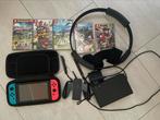 Zo goed als nieuw nintendo switch v2 met 5 spellen, Spelcomputers en Games, Ophalen, Zo goed als nieuw, Met 1 controller, Switch 2019 Upgrade