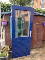 Achterdeur met dubbelglas HR++, slot en schildjes, Ophalen, Zo goed als nieuw
