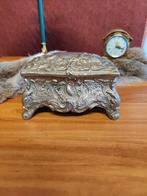 Antiek Verzilverd/Metalen Sieradenkistje - Rococo Stijl -, Antiek en Kunst, Antiek | Goud en Zilver, Ophalen of Verzenden