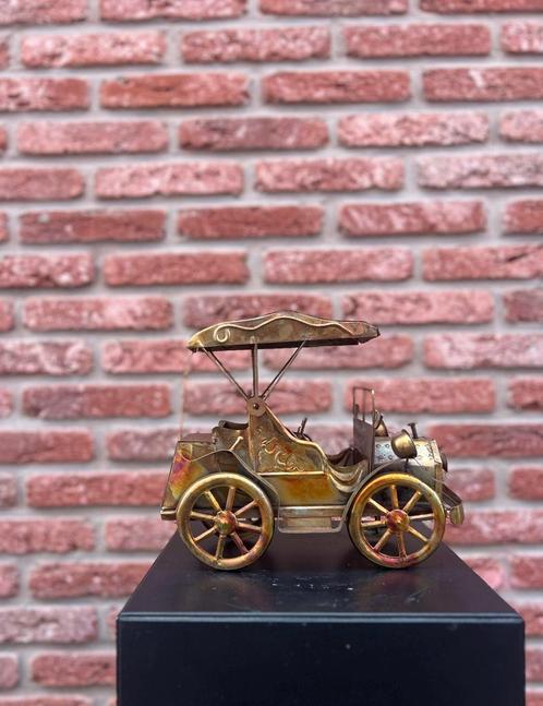 vintage messing kar, Verzamelen, Beelden en Beeldjes, Zo goed als nieuw, Dier, Ophalen of Verzenden