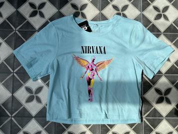 "In utero" T-shirt blauw van Nirvana Maat XL beschikbaar voor biedingen
