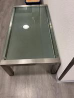 Glazen salontafels, Huis en Inrichting, Tafels | Salontafels, Ophalen, Gebruikt, 100 tot 150 cm, 50 tot 100 cm