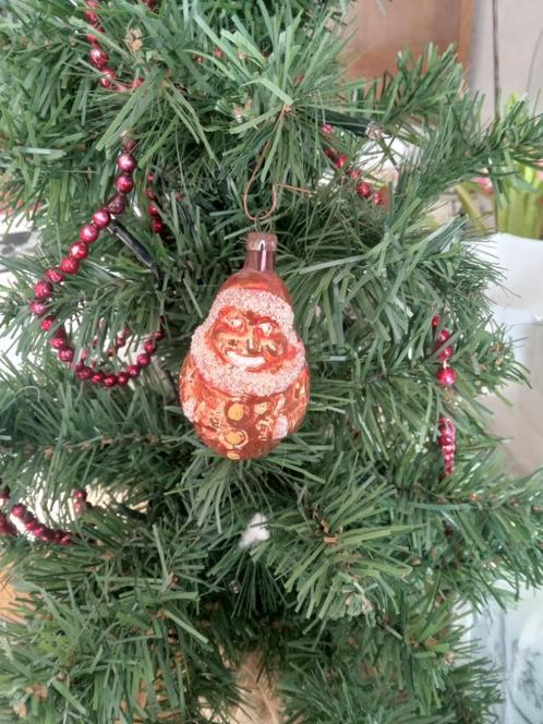 antieke kerstbal nr 333 model oranje hollebolle gijs gesuike, Diversen, Kerst, Gebruikt, Ophalen of Verzenden