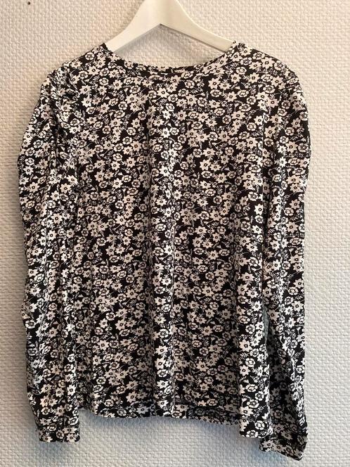 ESPRIT Zwart Witte Top Maat XXL, Kleding | Dames, Tops, Zo goed als nieuw, Maat 46/48 (XL) of groter, Zwart, Lange mouw, Verzenden