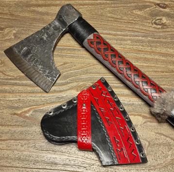 Viking strijd bijl axe vikings vikingbijl Damast beschikbaar voor biedingen