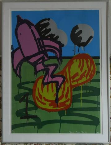 Abstract Kunstwerk beschikbaar voor biedingen