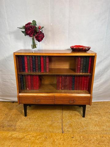 Gratis bezorging! Mid-Century Retro Vintage Teak Boekenkast  beschikbaar voor biedingen