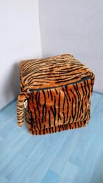 Opblaasbare poef met tijgerprint, Minder dan 50 cm, Vierkant, Minder dan 50 cm, Ophalen of Verzenden