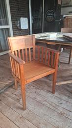 Houten caféstoelen - 6 stuks, Gebruikt, Café, Bruin, Ophalen of Verzenden