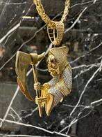 14k Gouden Slasher Hanger, Overige voorstellingen, Nieuw, Ophalen of Verzenden, Goud