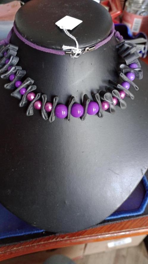 Sieraden van Gerecyclede Binnenbanden, Sieraden, Tassen en Uiterlijk, Kettingen, Nieuw, Overige materialen, Zwart, Verstelbaar