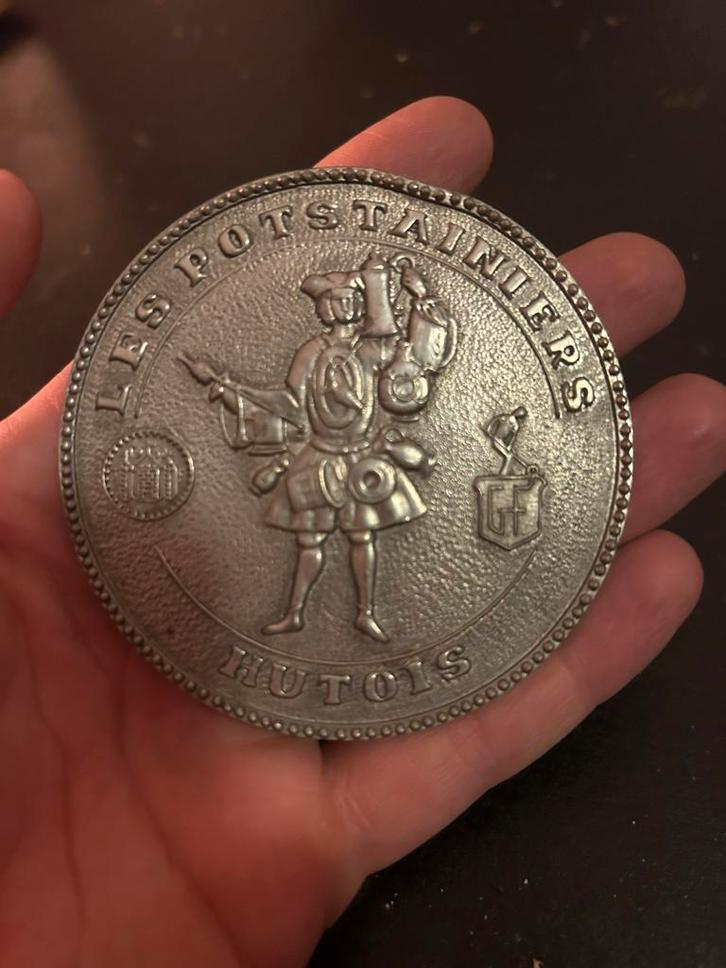 Unieke Herdenkingspenning “Les Pots Tainiers Hutois”, Postzegels en Munten, Munten | Amerika, Ophalen of Verzenden