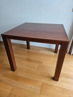 Massief houten eettafel 90x90, Huis en Inrichting, Ophalen, Gebruikt, 50 tot 100 cm, Vierkant