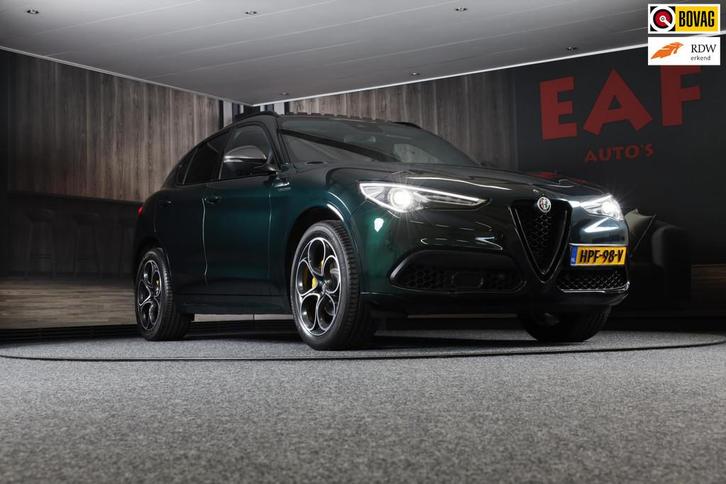 Alfa Romeo STELVIO 2.0 T AWD 6C Villa d'Este / Acc / Lane As, Auto's, Alfa Romeo, Bedrijf, Te koop, Stelvio, 4x4, ABS, Achteruitrijcamera