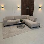 Gratis bezorging - Beige hoekbank - professioneel gereinigd, 250 tot 300 cm, Hoekbank, Driepersoons, Ophalen of Verzenden
