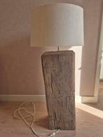 Unieke lamp van oude meerpaal donker hout, Ophalen